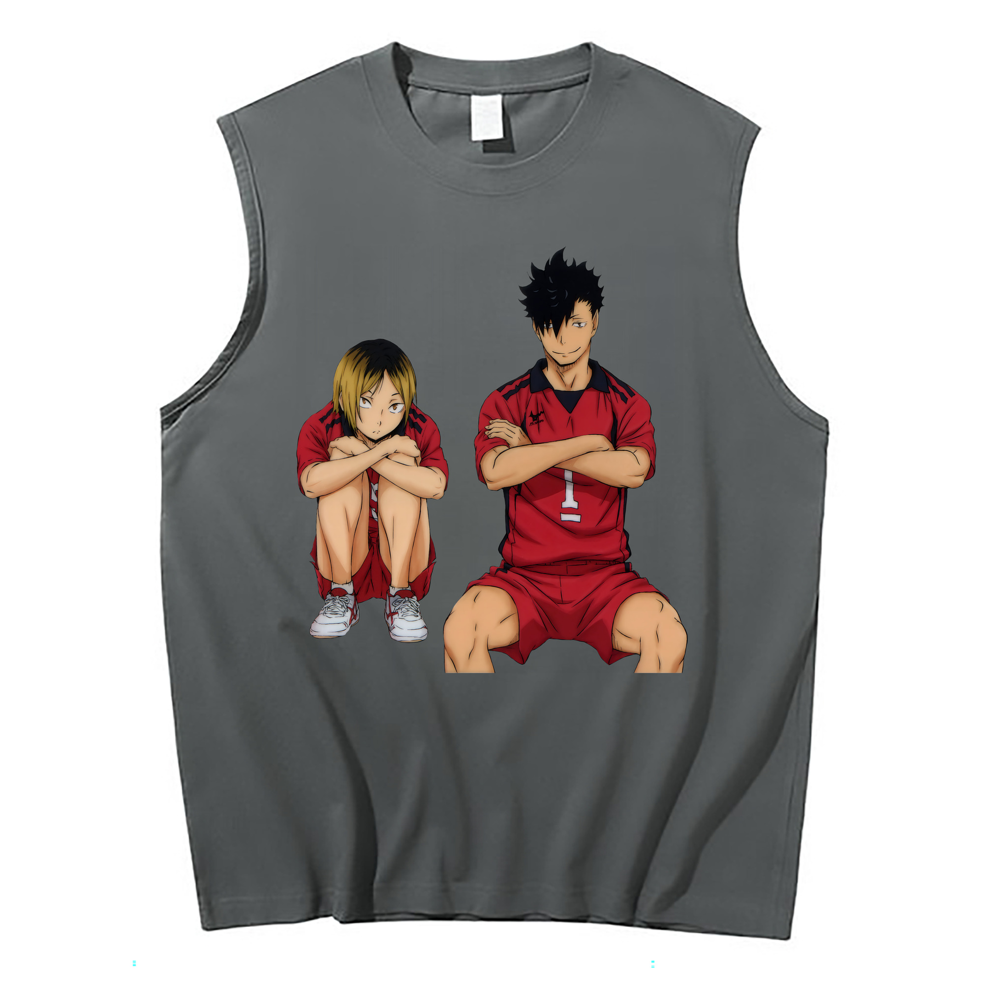 （画像用） ハイキュー!! Haikyu!! コットン100％タンクトップ（フロントプリント）